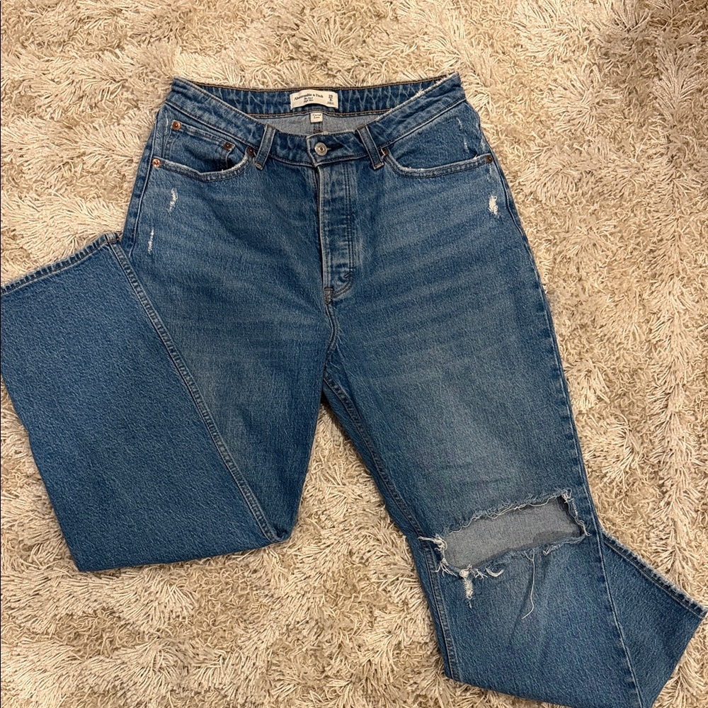 Abercrombie & Fitch The Dad High Rose Curve Love Jeans